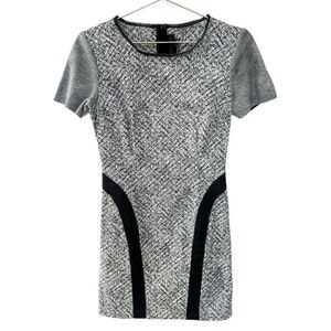 Sachin + Babi Black White Graphic Print Short Sleeve Dress Size 4